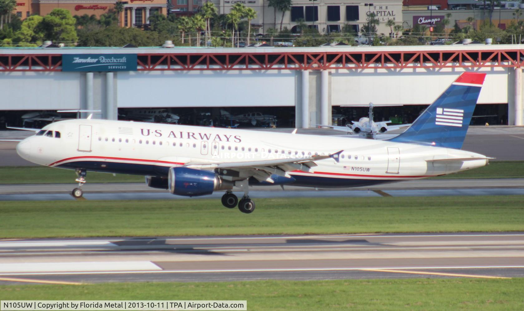 N105UW, 1999 Airbus A320-214 C/N 0868, US Airways A320