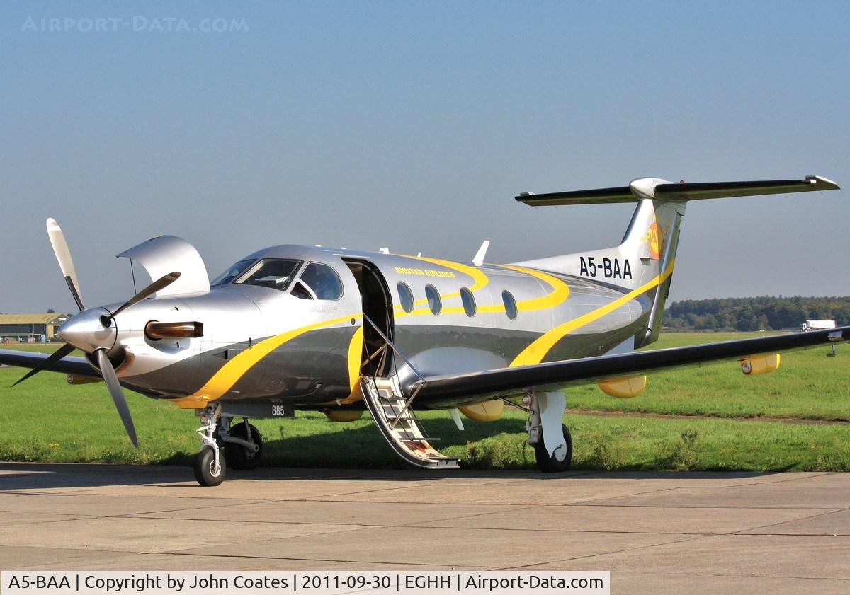 A5-BAA, 2008 Pilatus PC-12/47 C/N 885, Being prepared for delivery to Bhutan