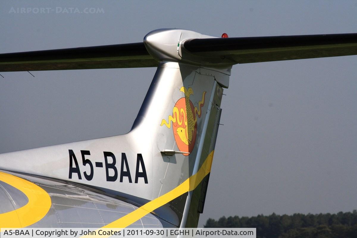 A5-BAA, 2008 Pilatus PC-12/47 C/N 885, Bhutan Airlines logos