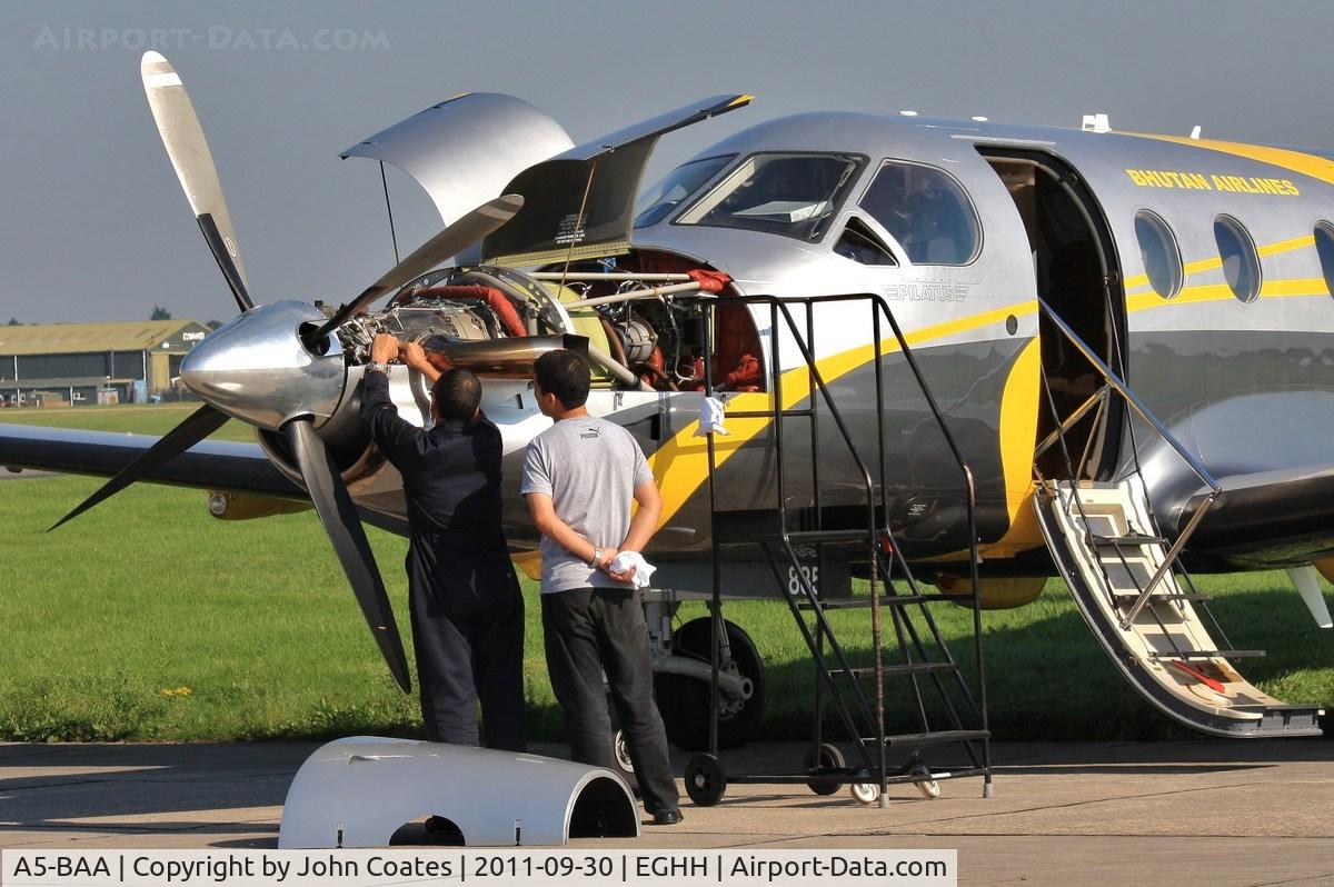 A5-BAA, 2008 Pilatus PC-12/47 C/N 885, Final checks before delivery to Bhutan