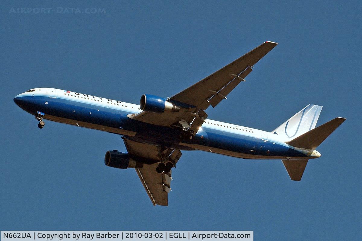 N662UA, 1993 Boeing 767-322 C/N 27159, Boeing 767-322ER [27159] (United Airlines) Home~G 02/03/2010. On approach 27R.