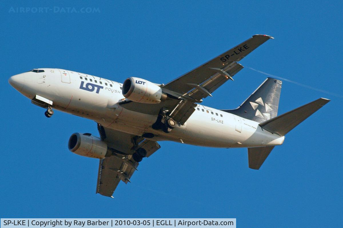 SP-LKE, 1993 Boeing 737-55D C/N 27130, Boeing 737-55D [27130] (LOT Polish Airlines) Home~G 05/03/2010. On approach 27R.