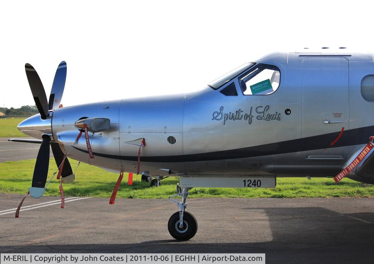 M-ERIL, 2010 Pilatus PC-12/47E C/N 1240, Close up of Spirit of Louis