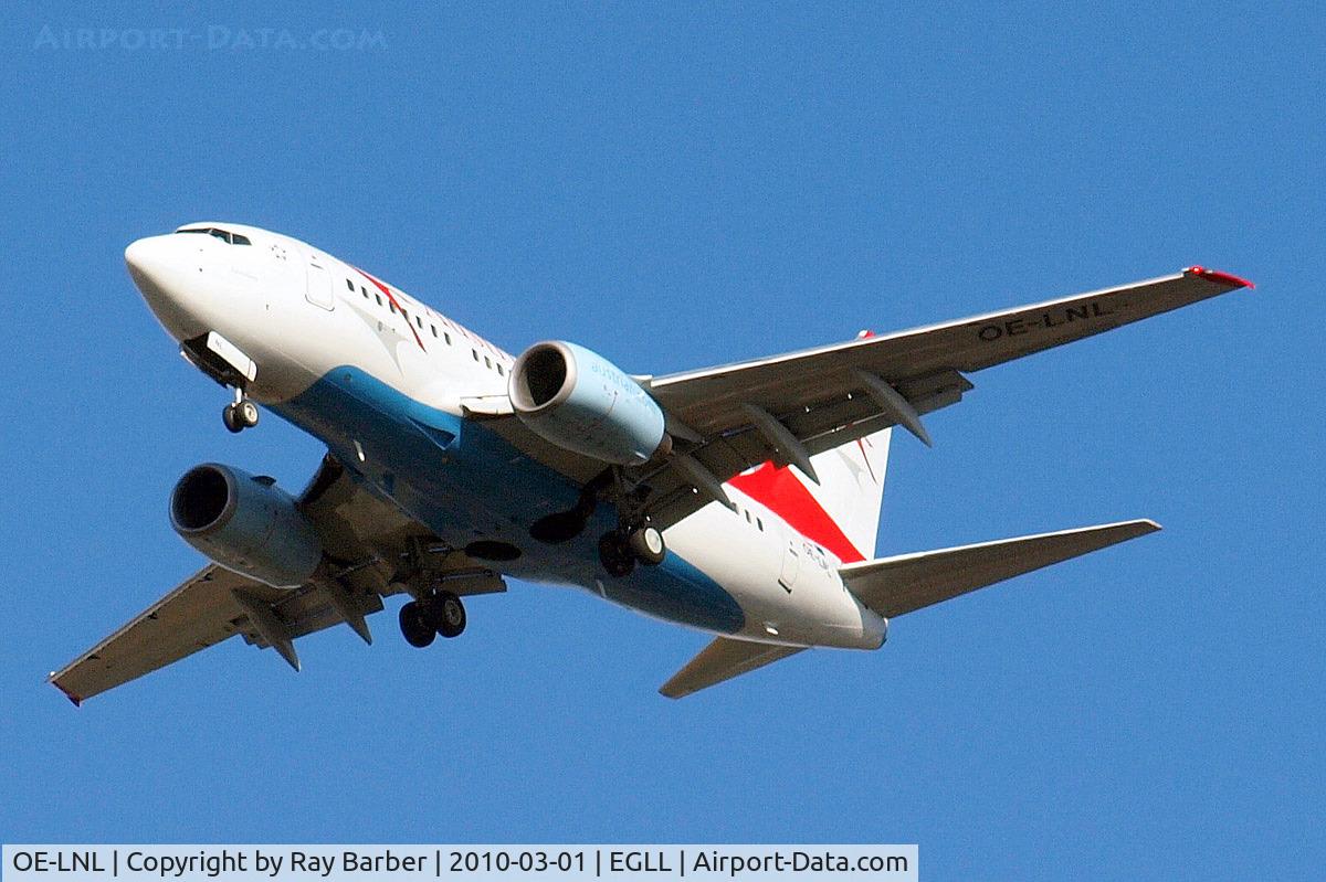 OE-LNL, 2000 Boeing 737-6Z9 C/N 30137, Boeing 737-6Z9 [30137] (Austrian Airlines) Home~G 01/03/2010. On approach 27R.