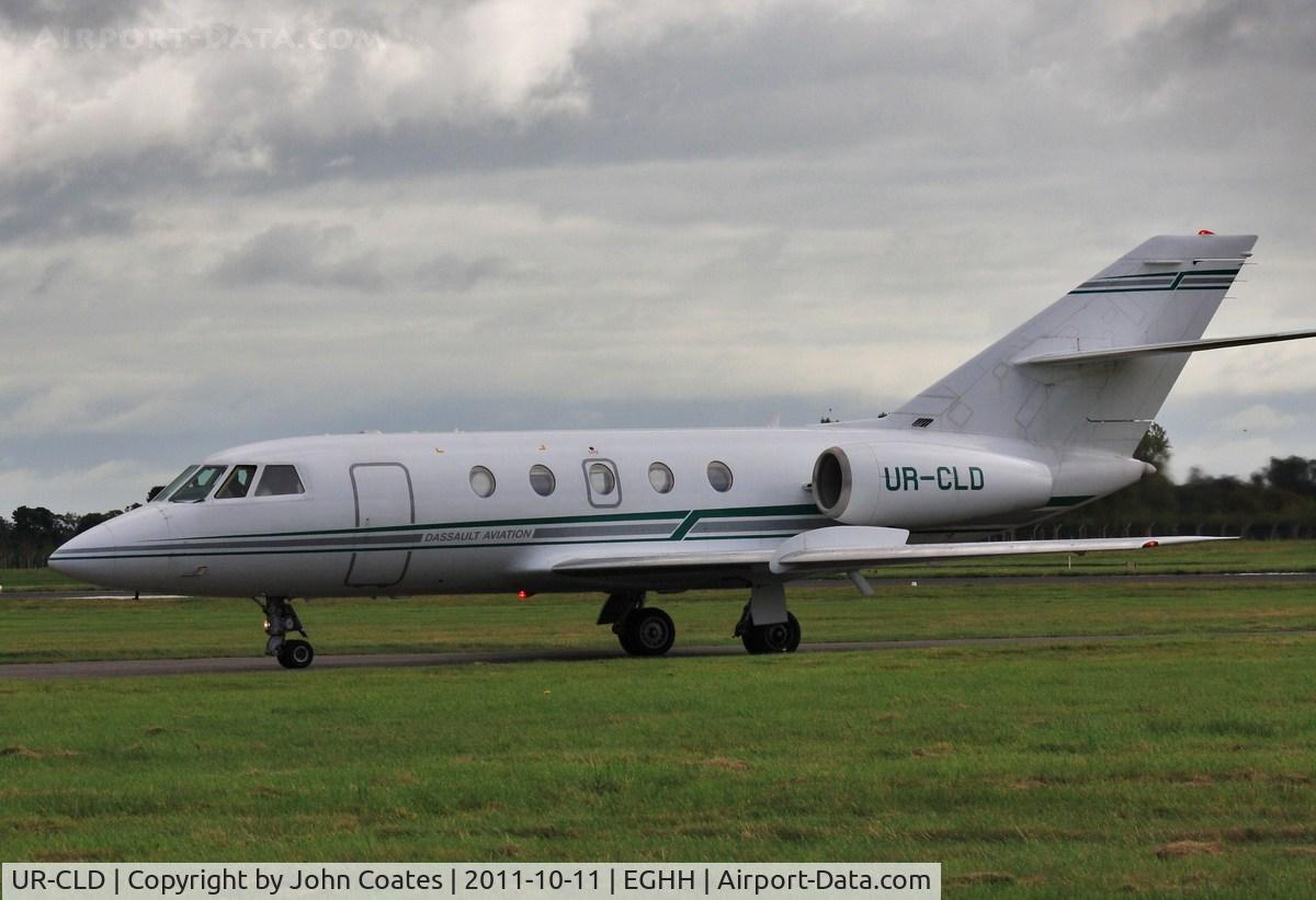 UR-CLD, 1974 Dassault Falcon (Mystere) 20E C/N 315, Taxiing to Cobham