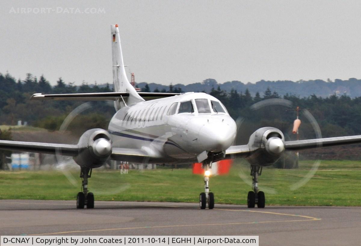 D-CNAY, 1981 Swearingen SA-227AT Merlin IV C/N AT-493, Departing