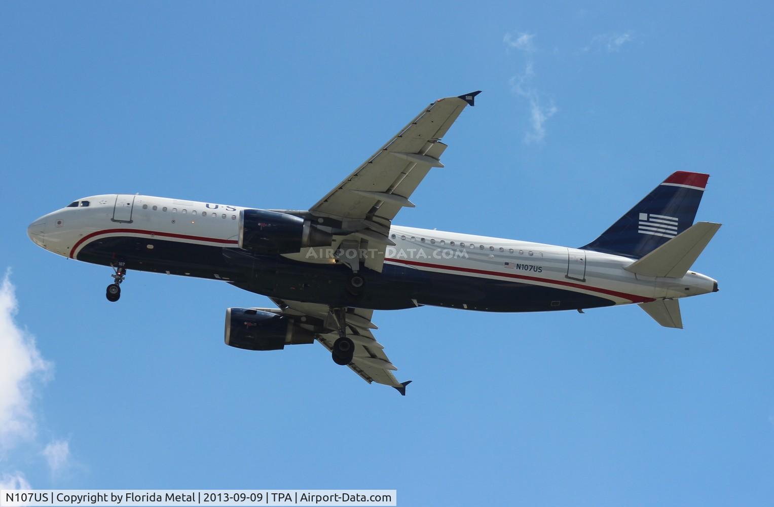 N107US, 1999 Airbus A320-214 C/N 1052, US Airways A320