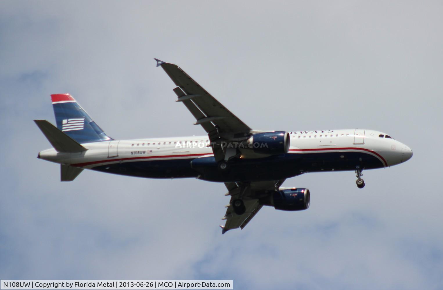N108UW, 1999 Airbus A320-214 C/N 1061, USAirways A320