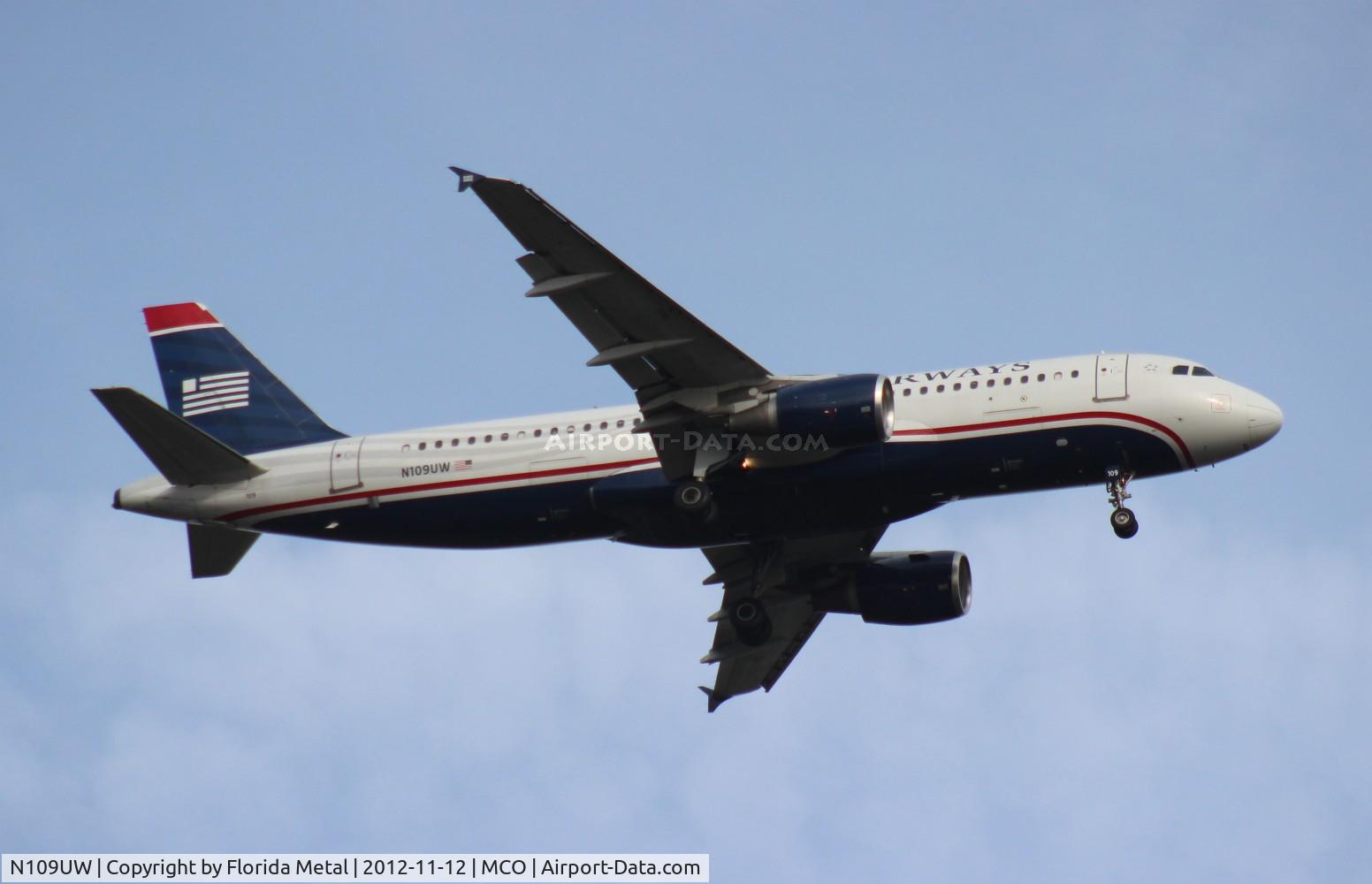 N109UW, 1999 Airbus A320-214 C/N 1065, US Airways A320