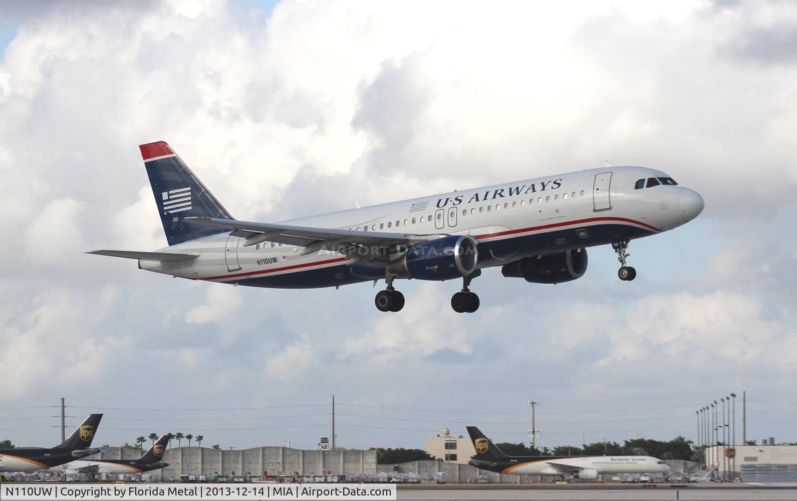 N110UW, 1999 Airbus A320-214 C/N 1112, USAirways A320