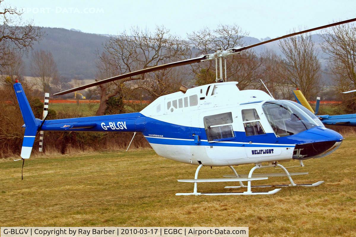 G-BLGV, 1973 Bell 206B JetRanger II C/N 982, Bell 206B2 Jet Ranger II [982] (Heliflight) Cheltenham Racecourse~G 17/03/2010