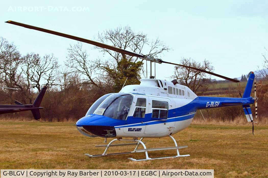 G-BLGV, 1973 Bell 206B JetRanger II C/N 982, Bell 206B2 Jet Ranger II [982] (Heliflight) Cheltenham Racecourse~G 17/03/2010