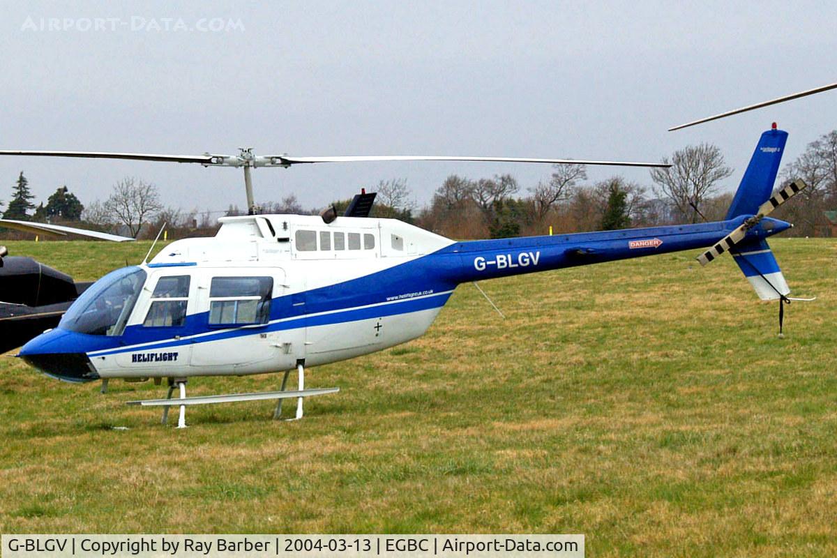 G-BLGV, 1973 Bell 206B JetRanger II C/N 982, Bell 206B2 Jet Ranger II [982] (Heliflight) Cheltenham Racecourse~G 13/03/2004
