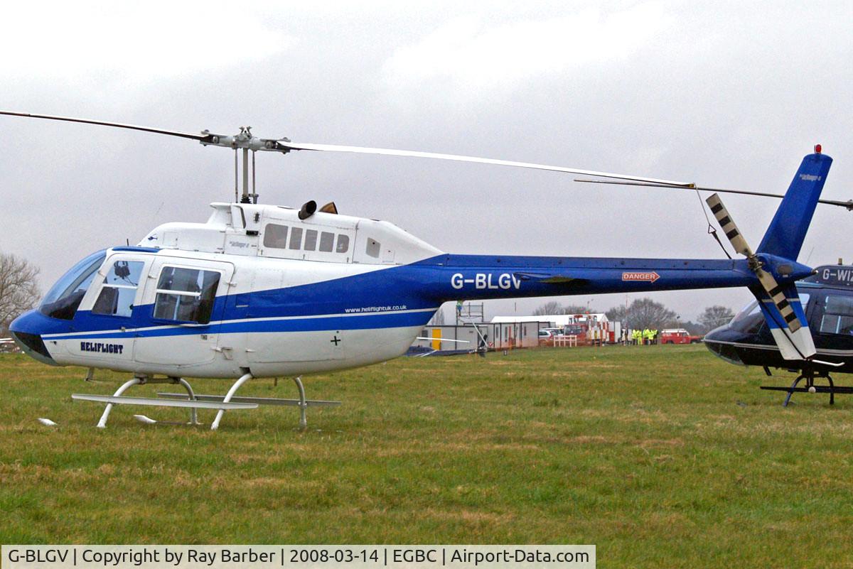 G-BLGV, 1973 Bell 206B JetRanger II C/N 982, Bell 206B2 Jet Ranger II [982] (Heliflight) Cheltenham Racecourse~G 14/03/2008