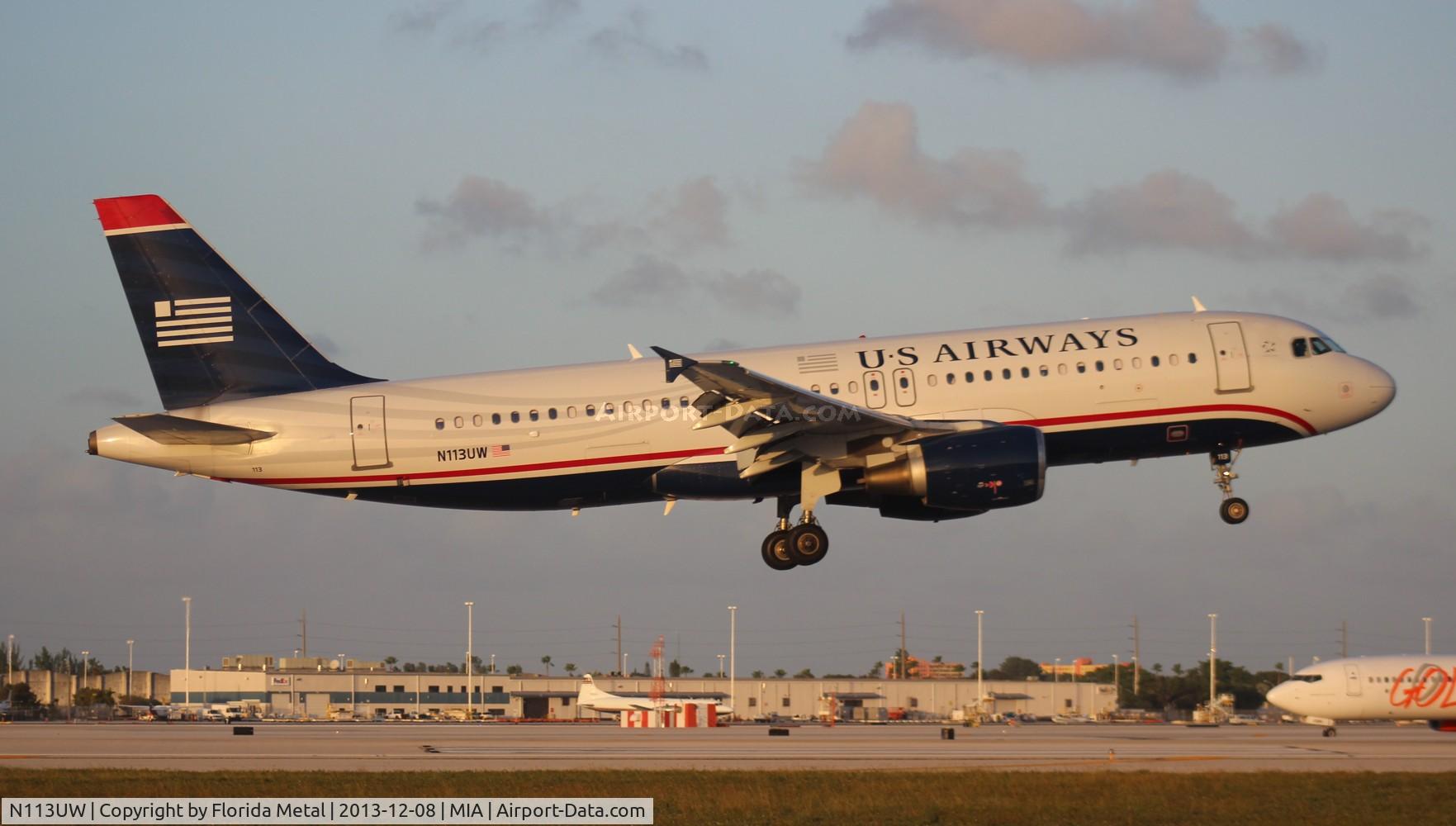 N113UW, 1999 Airbus A320-214 C/N 1141, US Airways A320