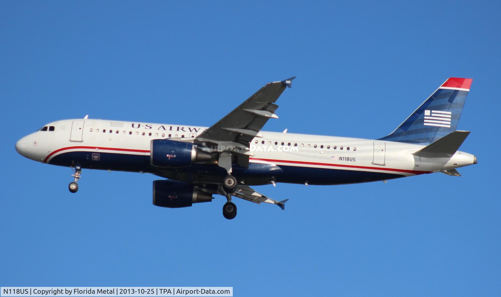 N118US, 2000 Airbus A320-214 C/N 1264, USAirways A320