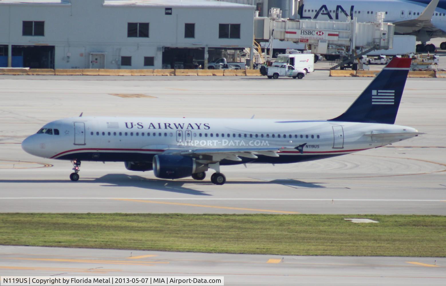 N119US, 2000 Airbus A320-214 C/N 1268, USAirways A320