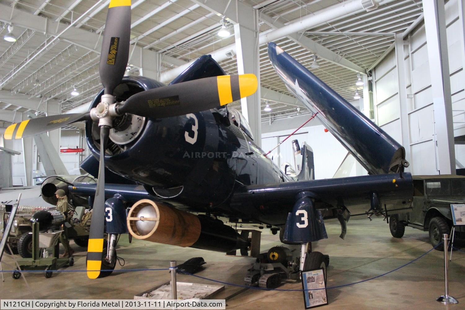 N121CH, Douglas AD-4N Skyraider C/N 7756, AD-4N skyraider at Battleship Alabama