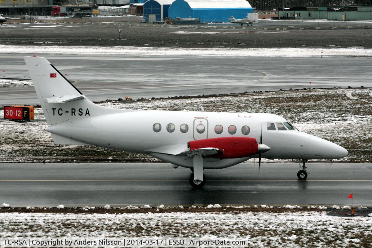 TC-RSA, 1993 British Aerospace BAe-3102 Jetstream 31 C/N 986, Taxiing in after engine test.