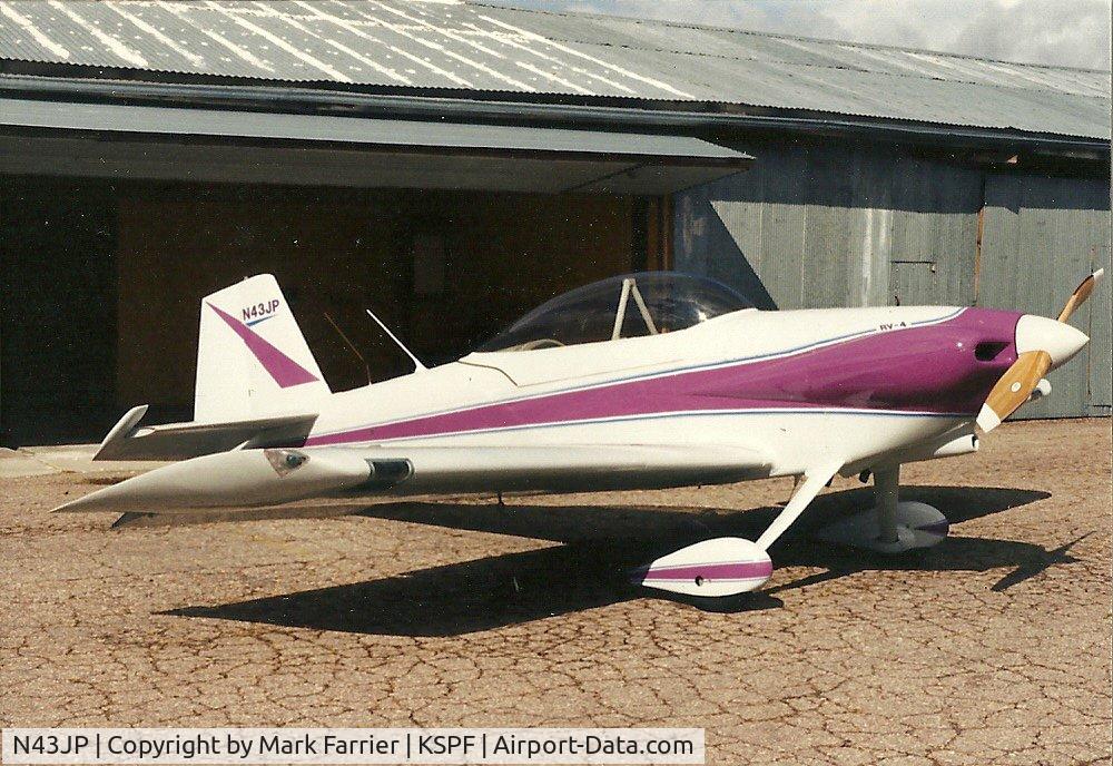 N43JP, 1991 Vans RV-4 C/N 956, Was a partner in this RV4 for a couple of years in the late 1990's. beautiful airframe, fast and responsive. Taken around 1998