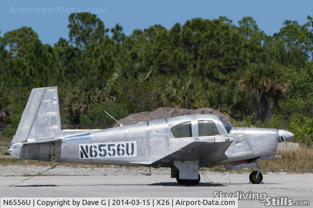 N6556U, 1962 Mooney M20C Ranger C/N 2339, Parked at Sebastian, FL