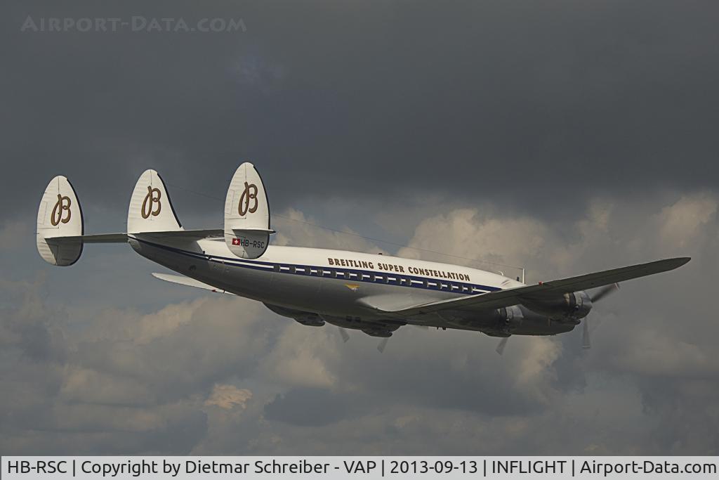 HB-RSC, 1955 Lockheed C-121C Super Constellation (L-1049F) C/N 1049F-4175, Breitling L1049