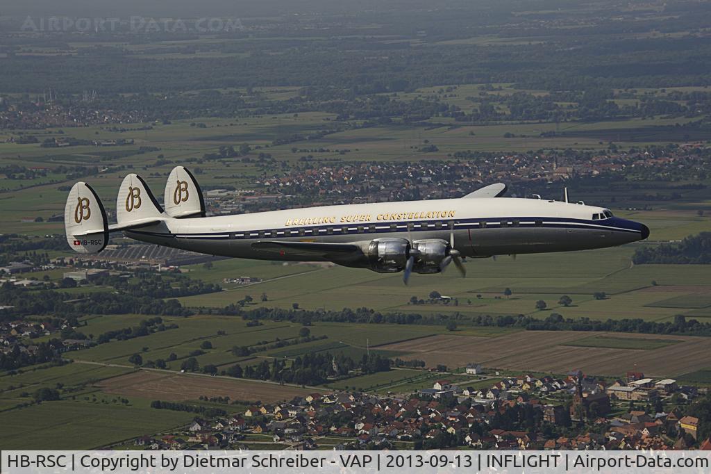 HB-RSC, 1955 Lockheed C-121C Super Constellation (L-1049F) C/N 1049F-4175, Breitling L1049