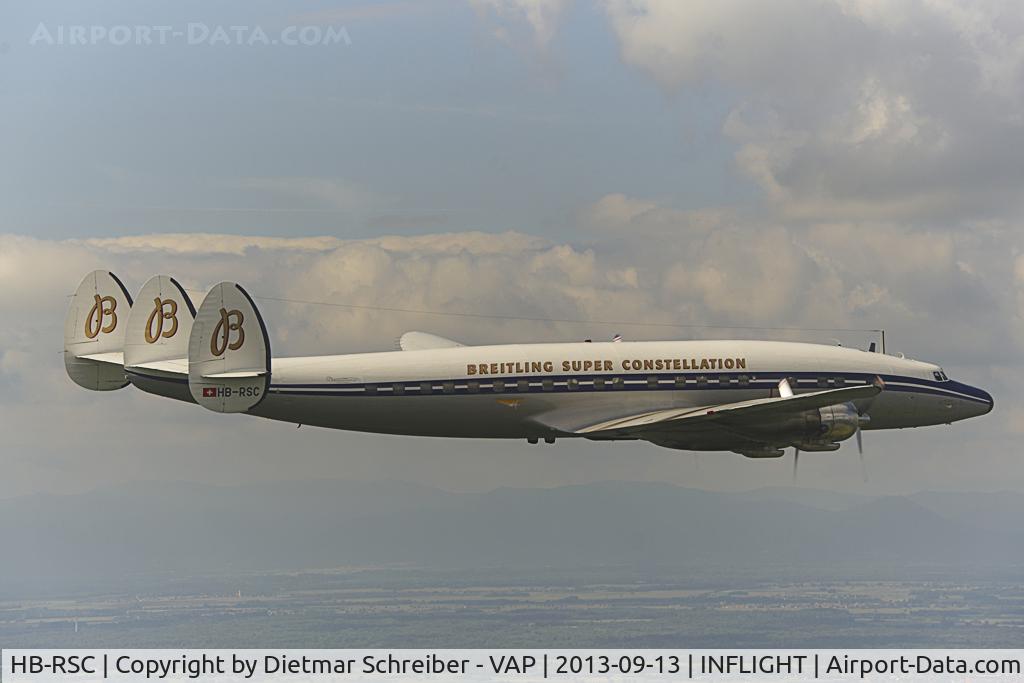 HB-RSC, 1955 Lockheed C-121C Super Constellation (L-1049F) C/N 1049F-4175, Breitling L1049