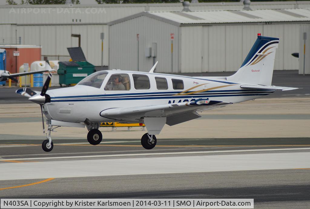 N403SA, 2001 Raytheon Aircraft Company A36 Bonanza C/N E-3407, Nice Bonanza.