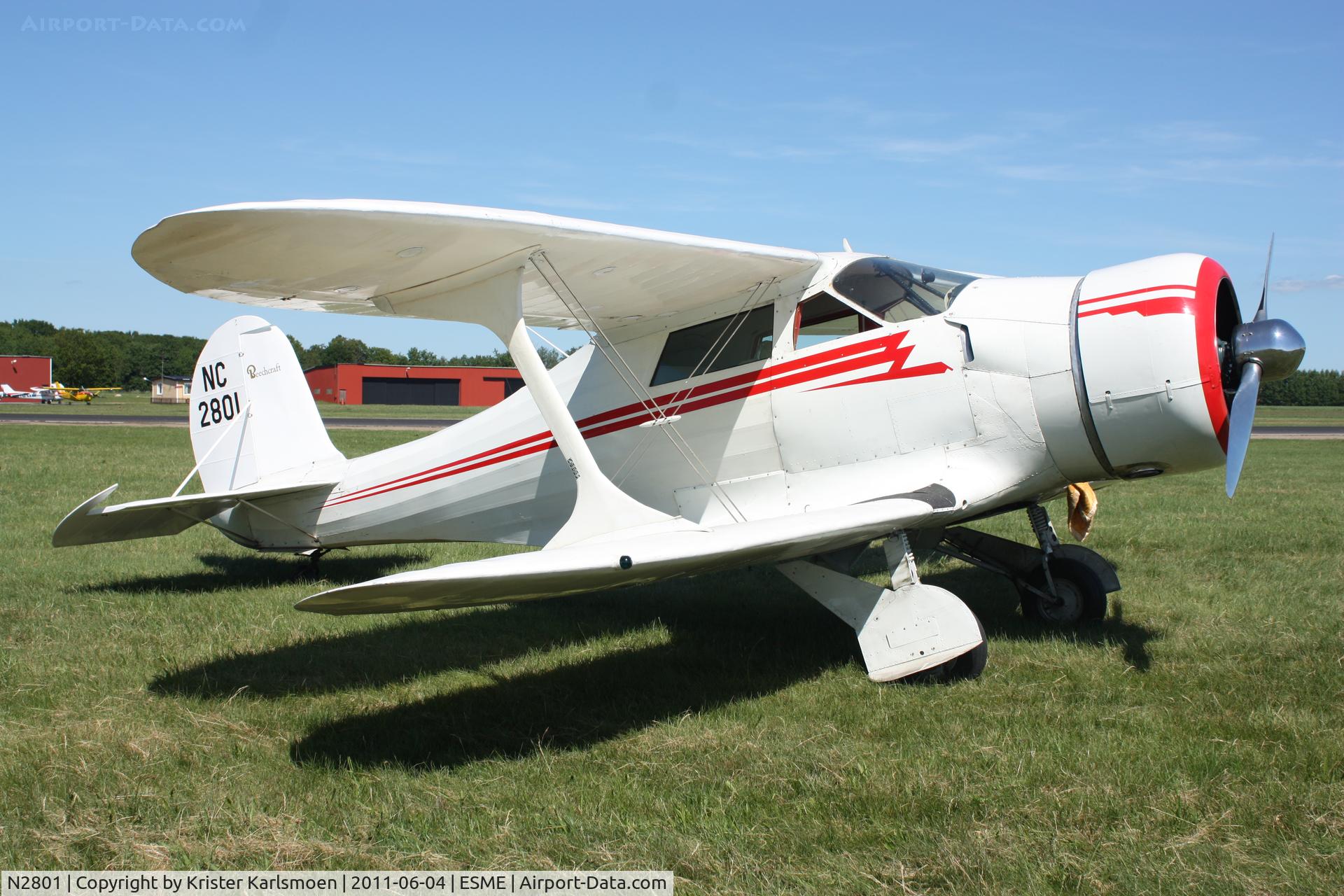 N2801, 1940 Beech F17D Staggerwing C/N 392, EAA Fly In.