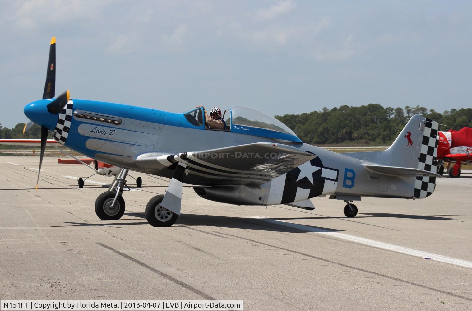 N151FT, 1945 North American P-51D Mustang C/N 44-74506, P-51D Lady B