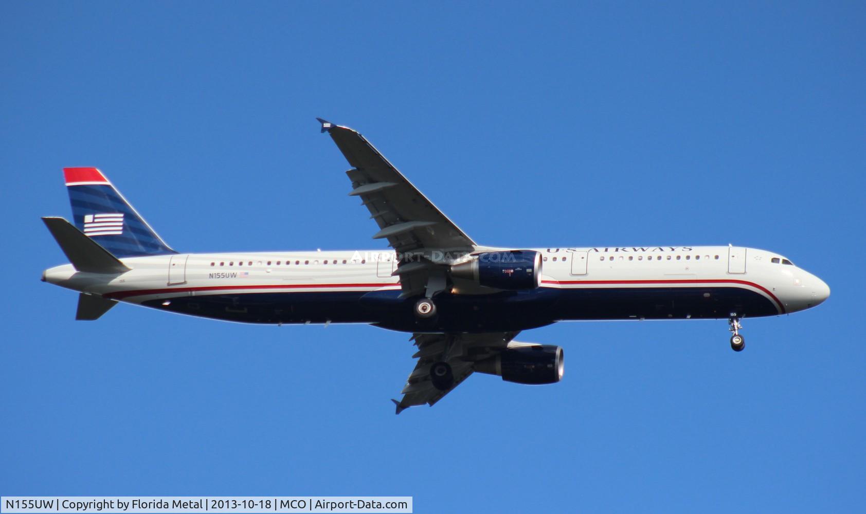 N155UW, 2013 Airbus A321-211 C/N 5659, USAirways A321