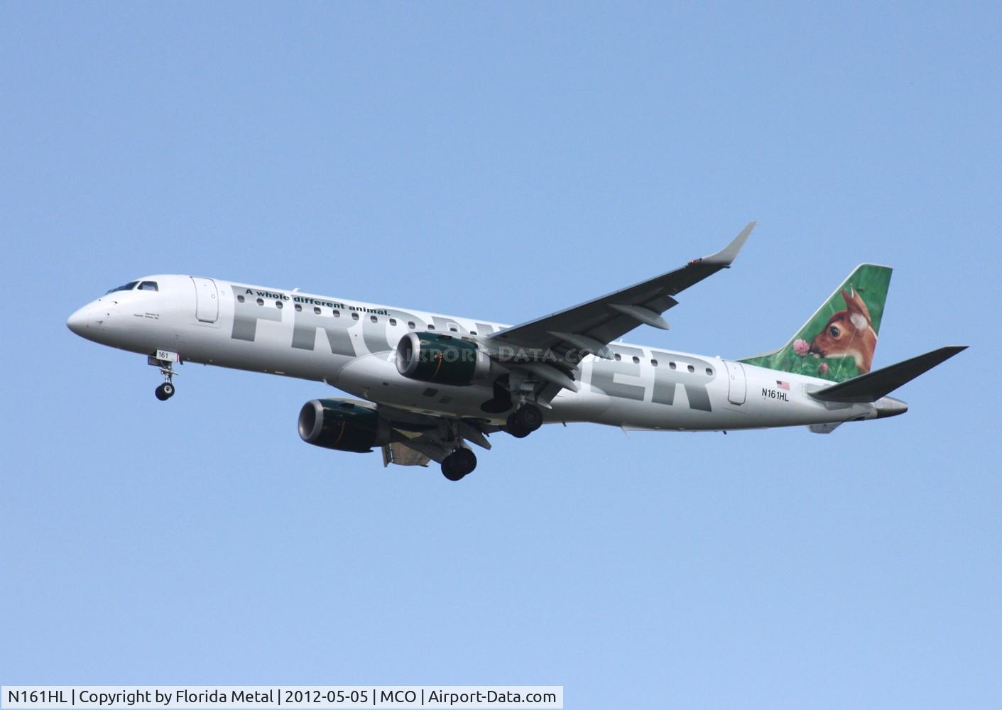N161HL, 2007 Embraer 190LR (ERJ-190-100LR) C/N 19000154, Frontier 