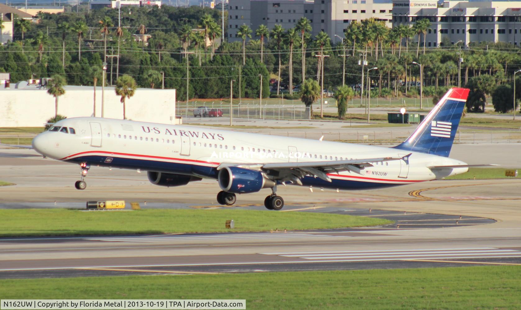 N162UW, 2001 Airbus A321-211 C/N 1412, USAirways A321