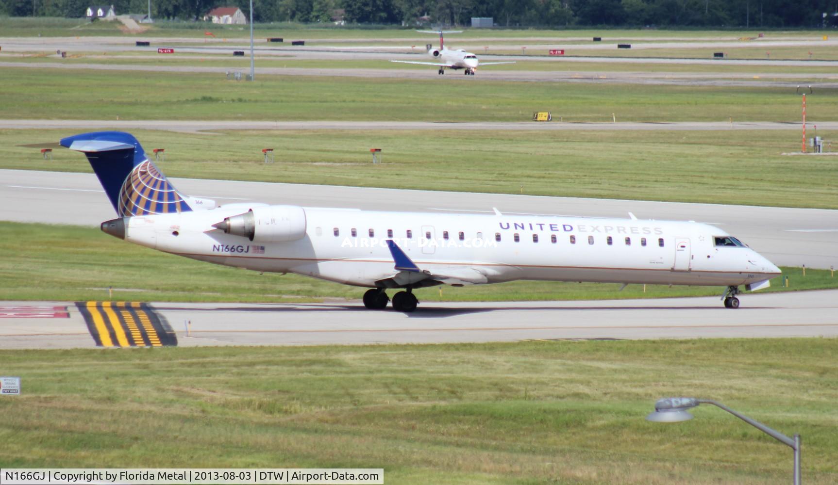 N166GJ, 2008 Bombardier CRJ-702 (CL-600-2C10) Regional Jet C/N 10266, United Express CRJ-700