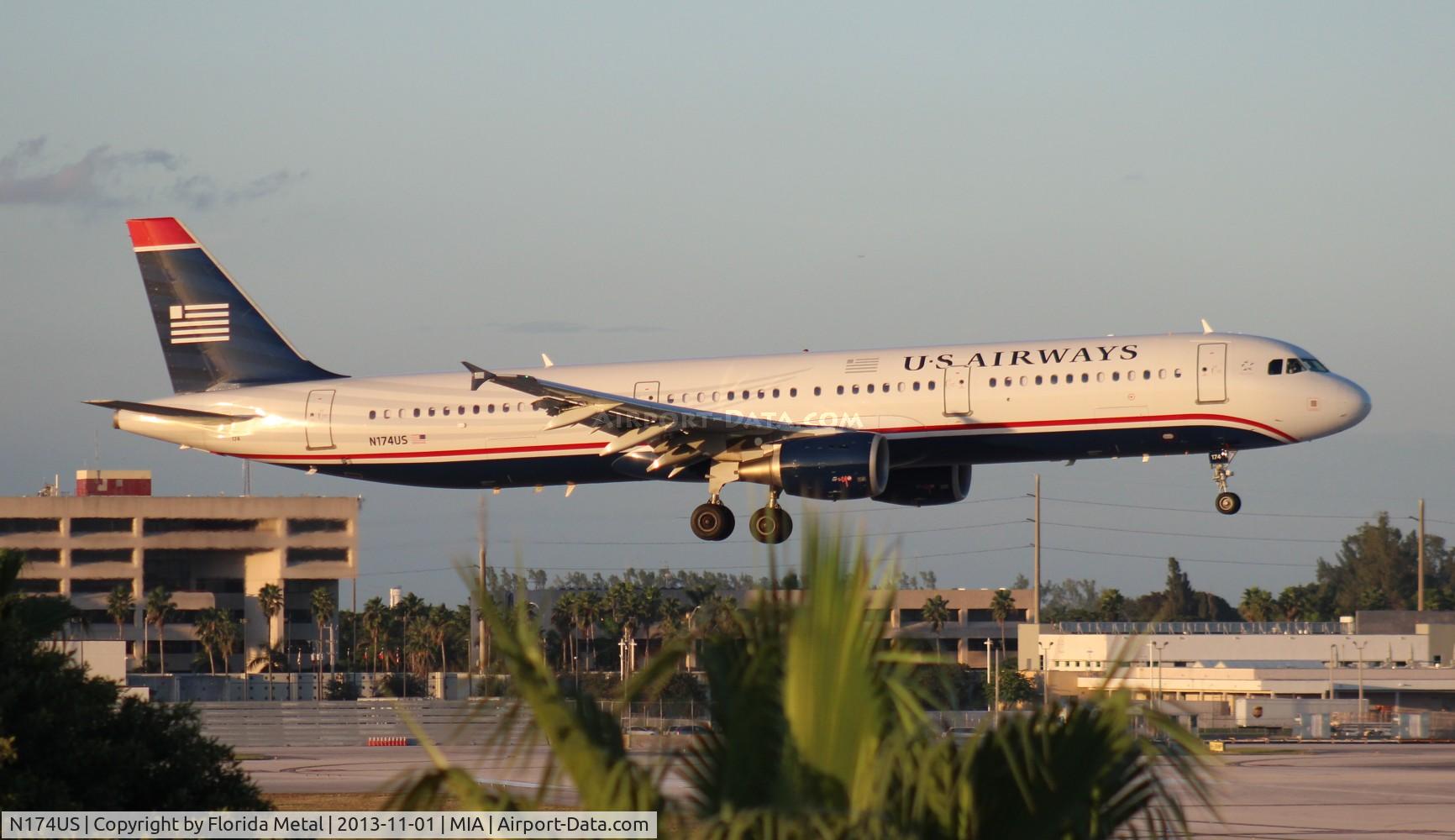 N174US, 2001 Airbus A321-211 C/N 1492, USAirways A321