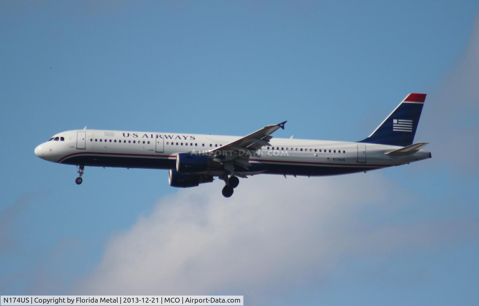 N174US, 2001 Airbus A321-211 C/N 1492, USAirways A321
