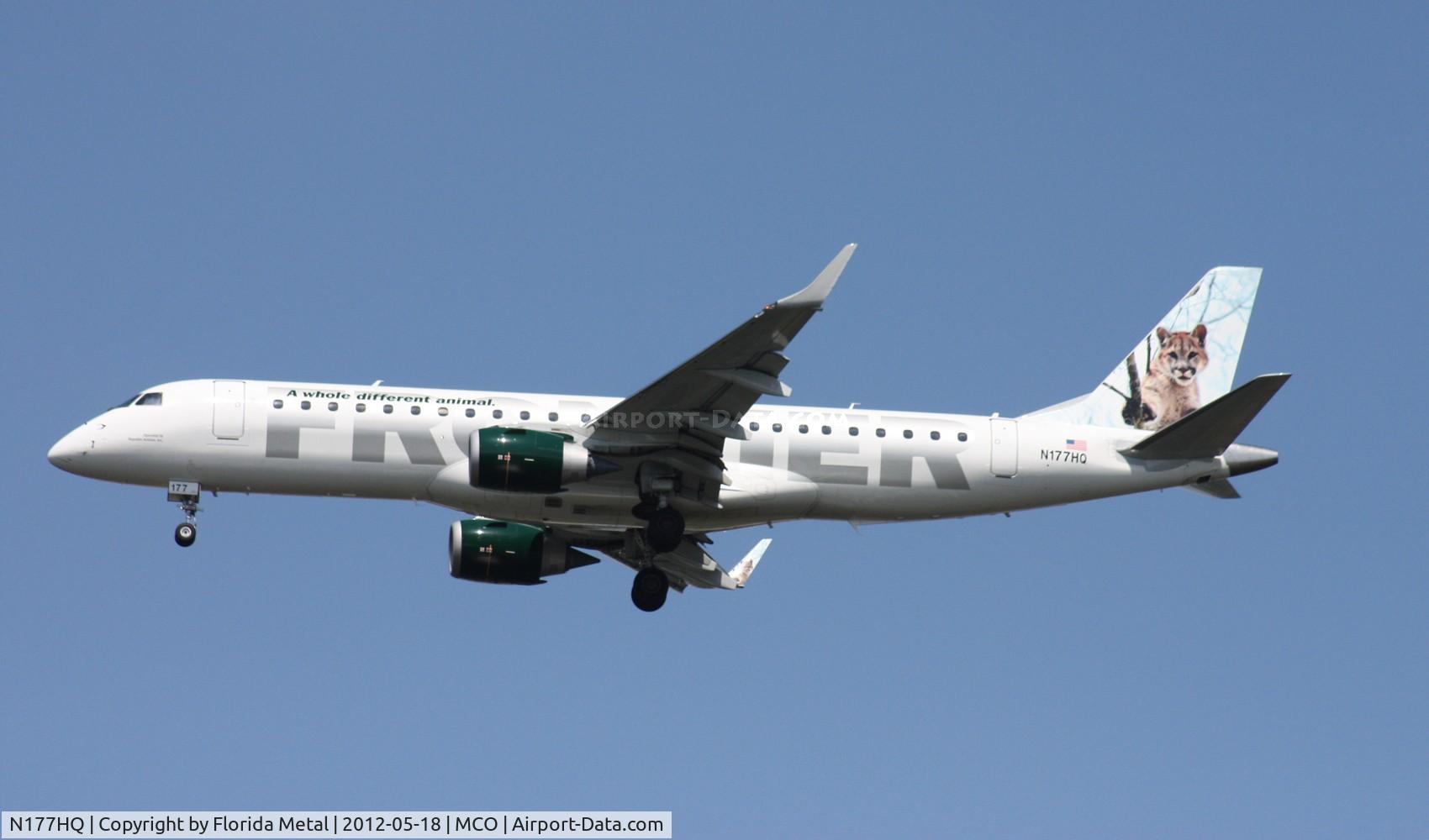 N177HQ, 2011 Embraer 190AR (ERJ-190-100IGW) C/N 19000481, Frontier 