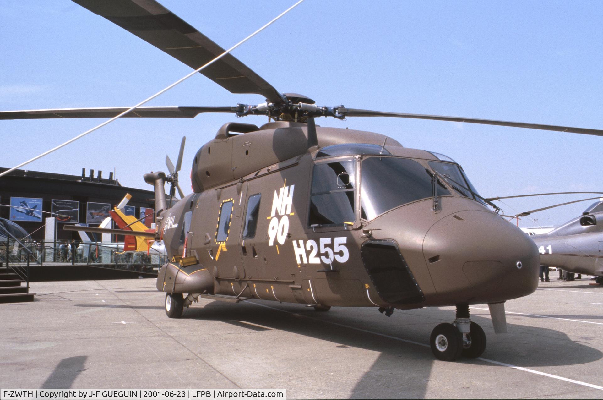 F-ZWTH, NHI NH-90 TTH Caiman C/N 1032/TGRA01, On static display (as exposition exemplary) at 2001 Paris-Le Bourget airshow.