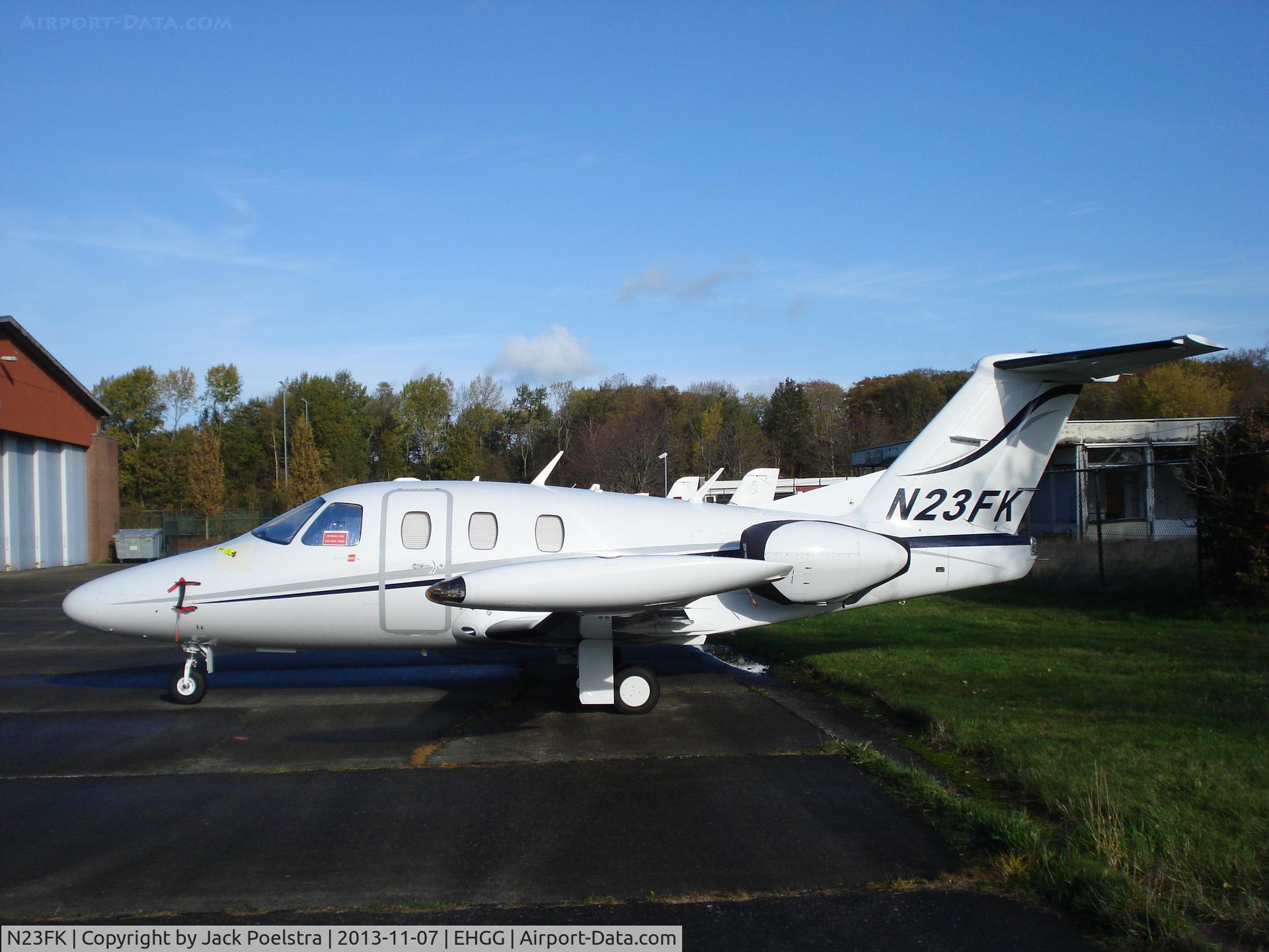 N23FK, 2008 Eclipse Aviation Corp EA500 C/N 000166, N23FK at ramp of General Enterprise at GRQ