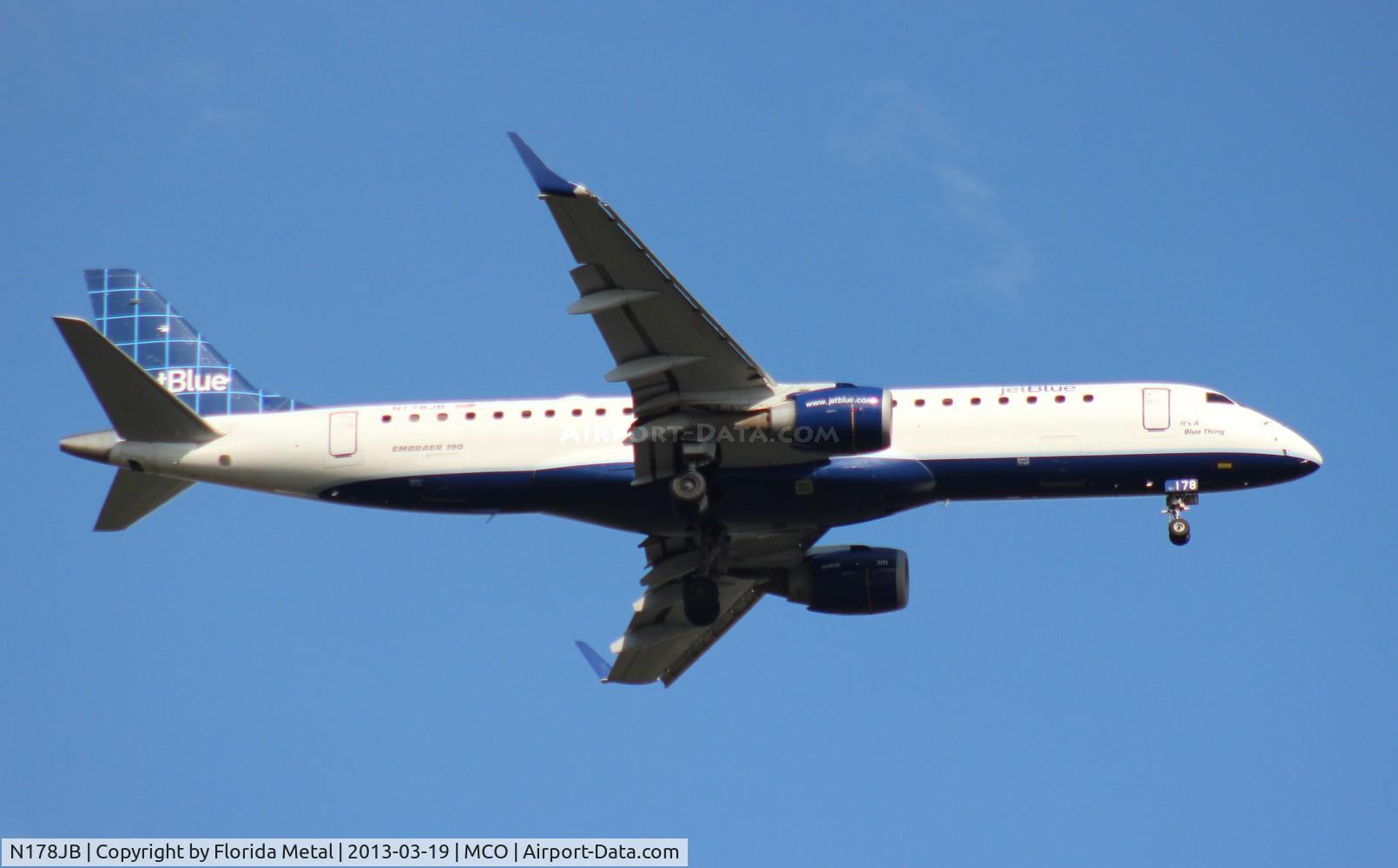 N178JB, 2005 Embraer 190AR (ERJ-190-100IGW) C/N 19000004, Jet Blue E190