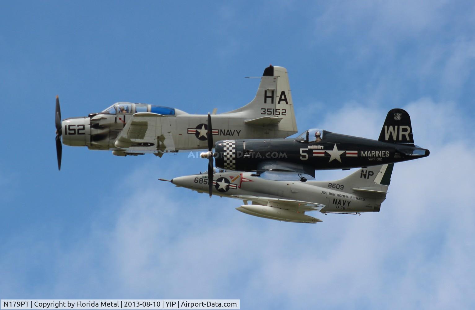 N179PT, 1948 Vought F4U-5 Corsair C/N Not found (Bu122179), Thunder Over Michigan 2013