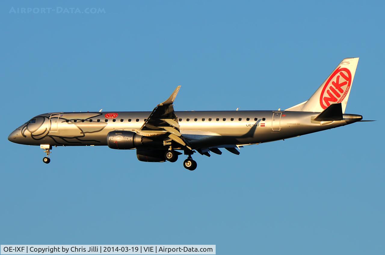 OE-IXF, 2011 Embraer 190LR (ERJ-190-100LR) C/N 19000420, NIKI