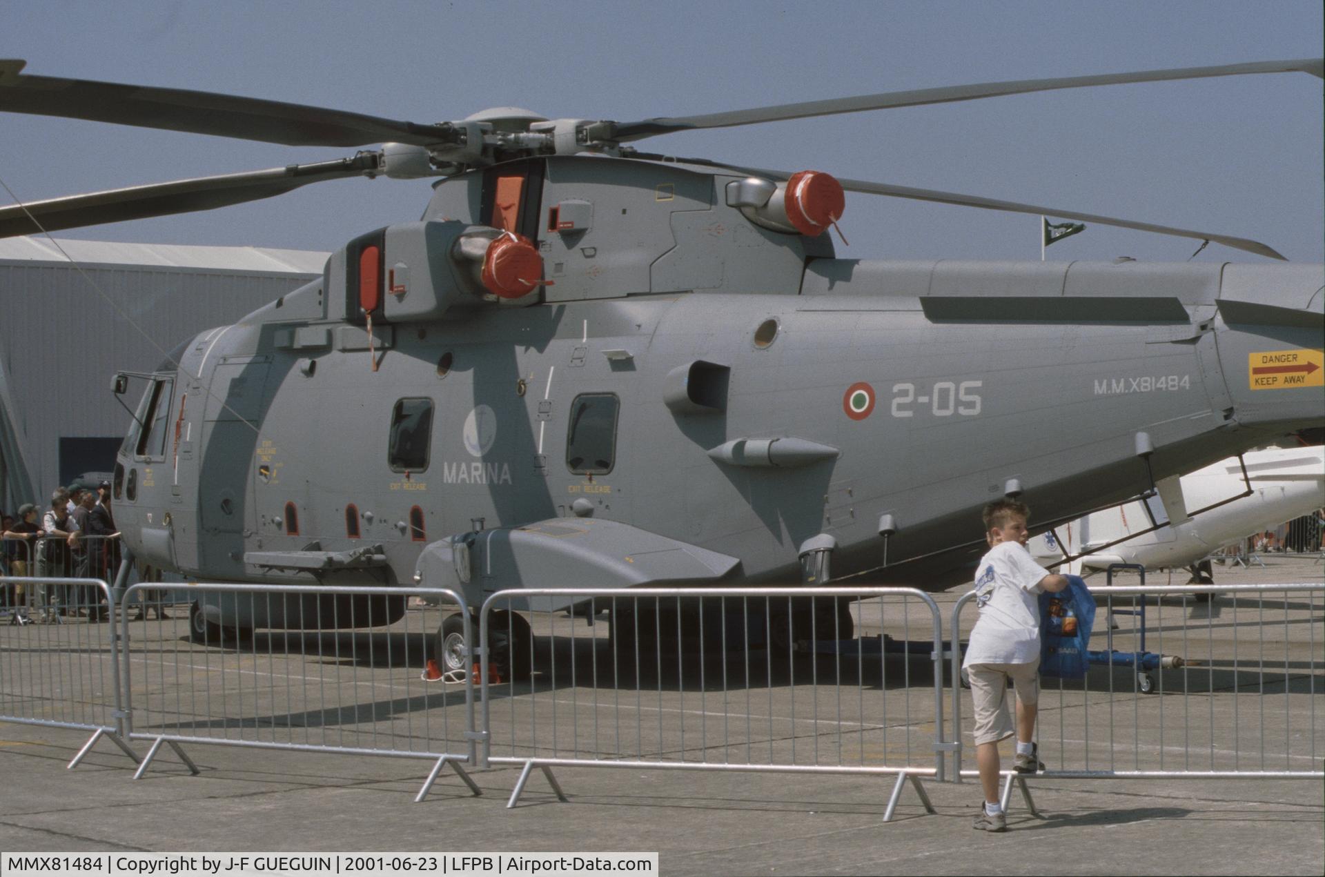 MMX81484, EHI SH-101A (EH-101MP Mk110) C/N 110005, On display at 2001 Paris-Le Bourget airshow.