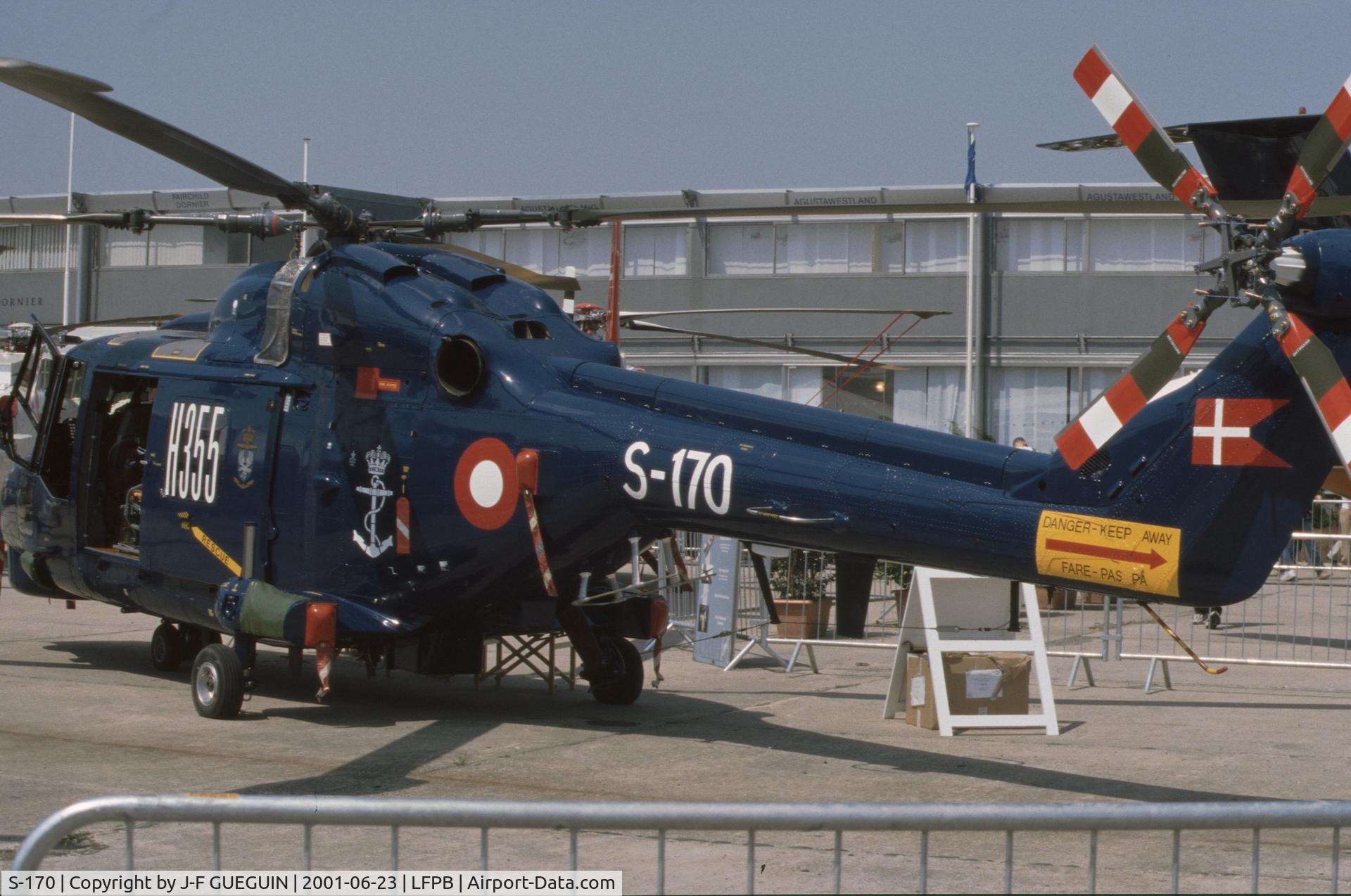 S-170, Westland Super Lynx Mk.90B C/N 410, On display at 2001 Paris-Le Bourget airshow.