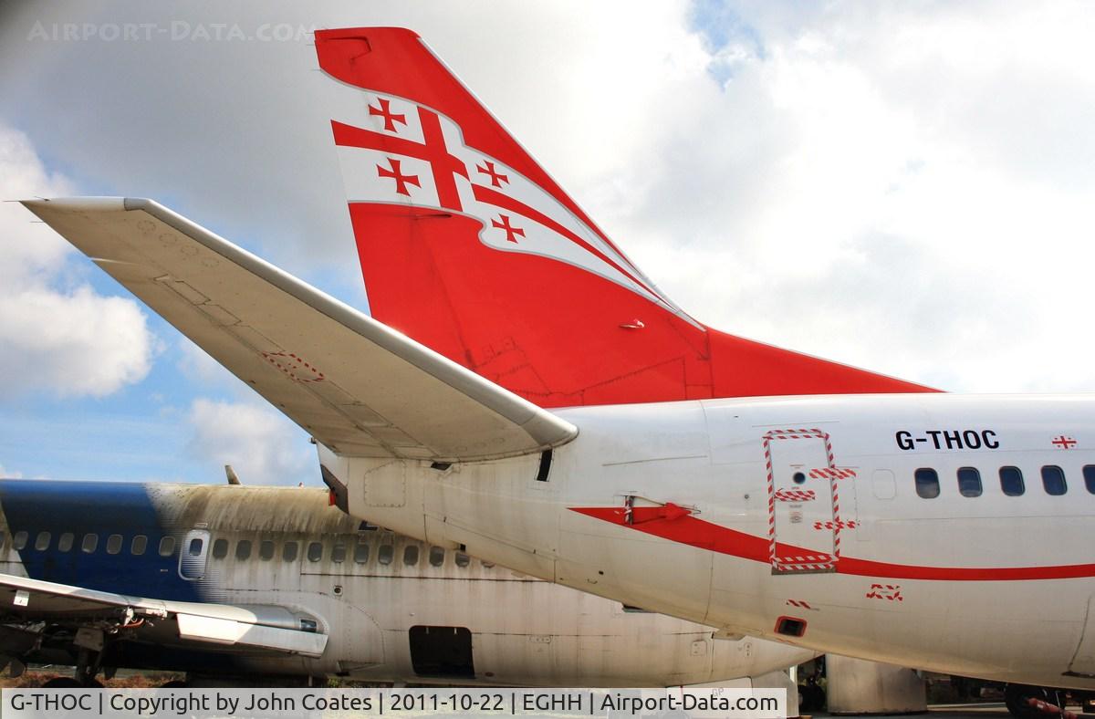 G-THOC, 1990 Boeing 737-59D C/N 24694, ex 4L-TGR at European scrap area