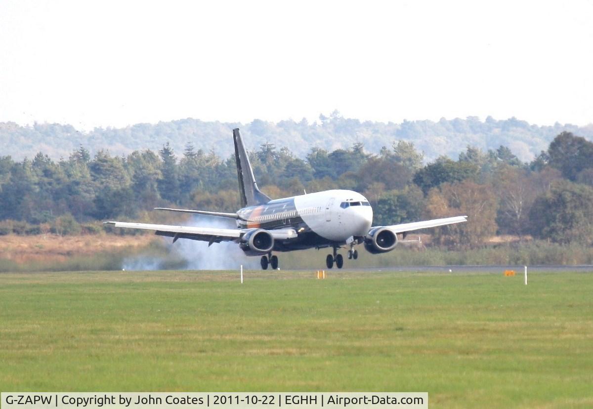 G-ZAPW, 1988 Boeing 737-3L9 C/N 24219, Touchdown 26