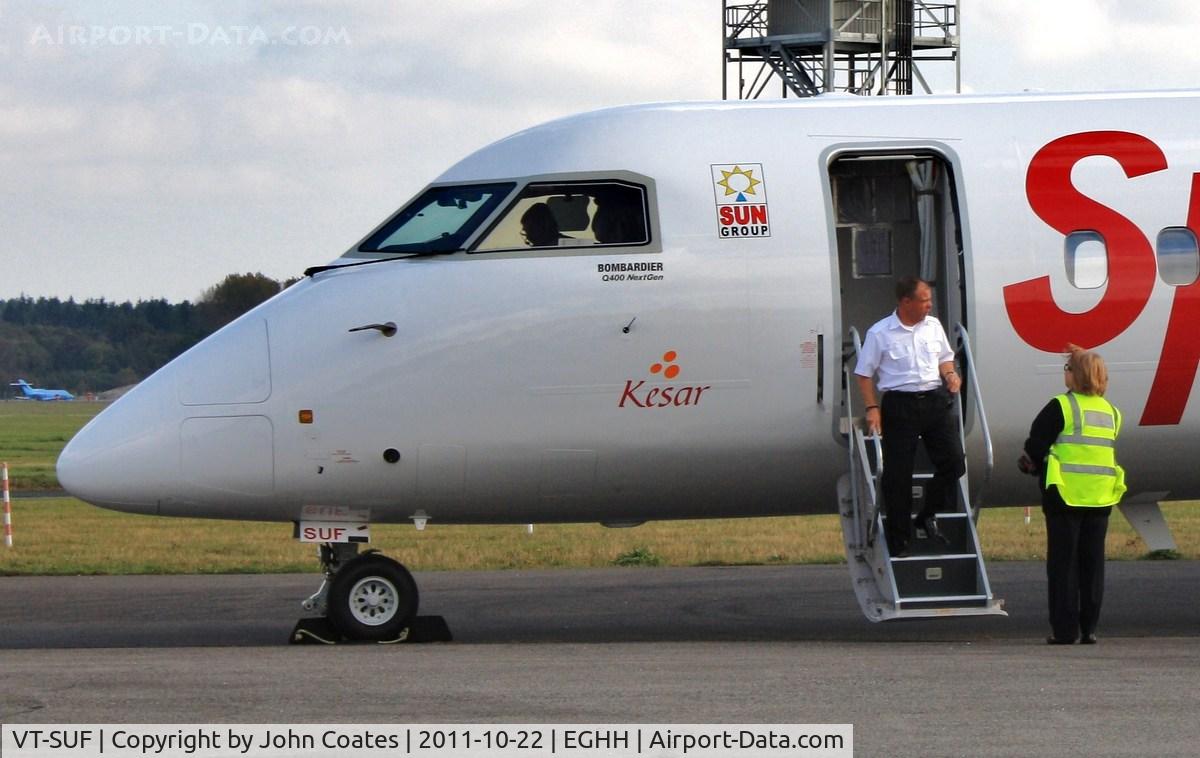 VT-SUF, 2011 De Havilland Canada DHC-8Q-402NG Dash 8 C/N 4382, Short stop on delivery