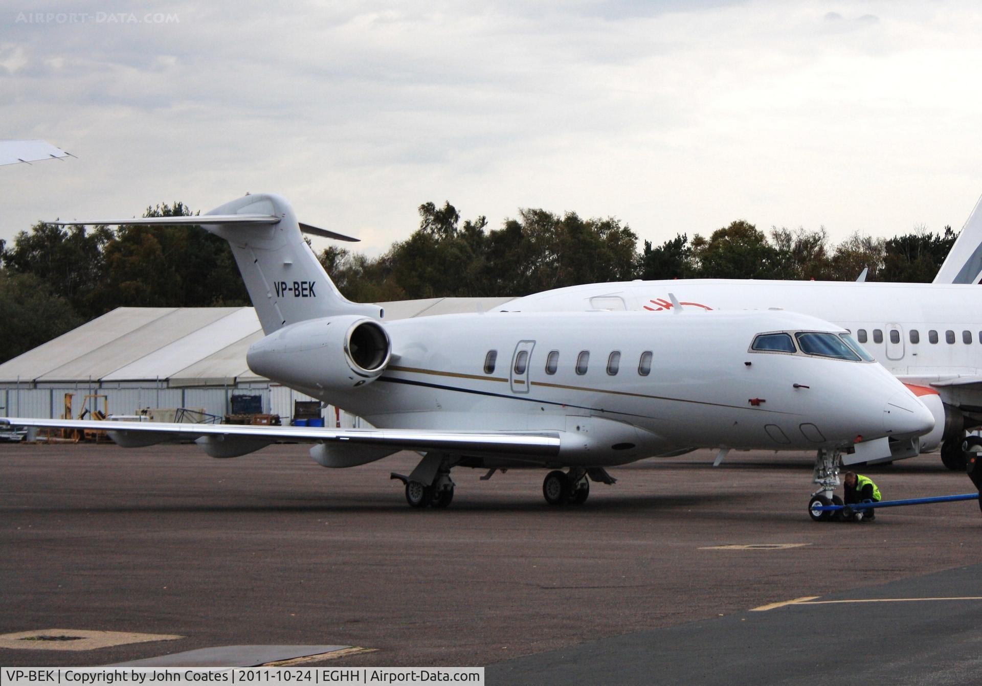 VP-BEK, 2008 Bombardier Challenger 300 (BD-100-1A10) C/N 20176, At Thurston Avn