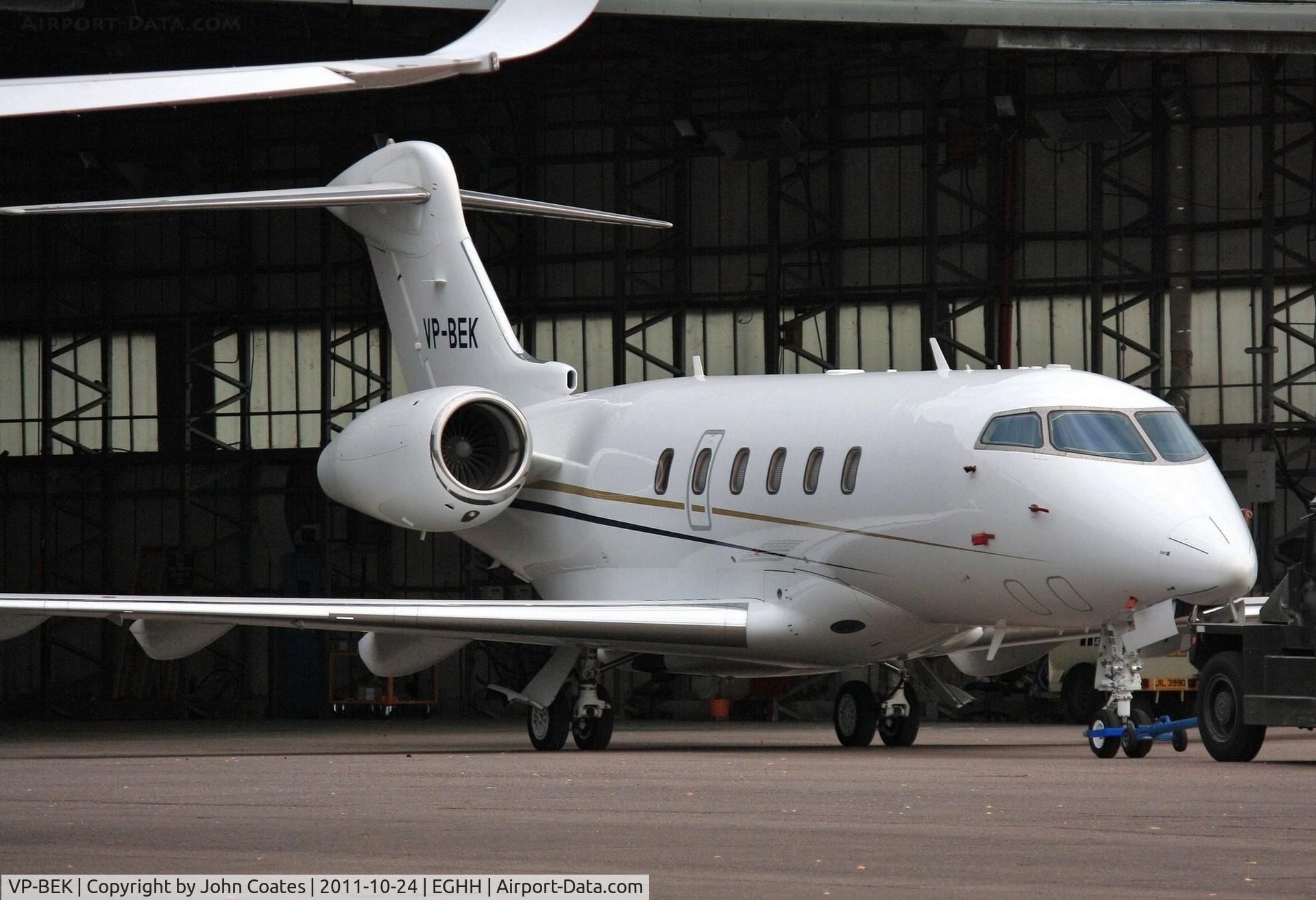 VP-BEK, 2008 Bombardier Challenger 300 (BD-100-1A10) C/N 20176, At Thurston Avn